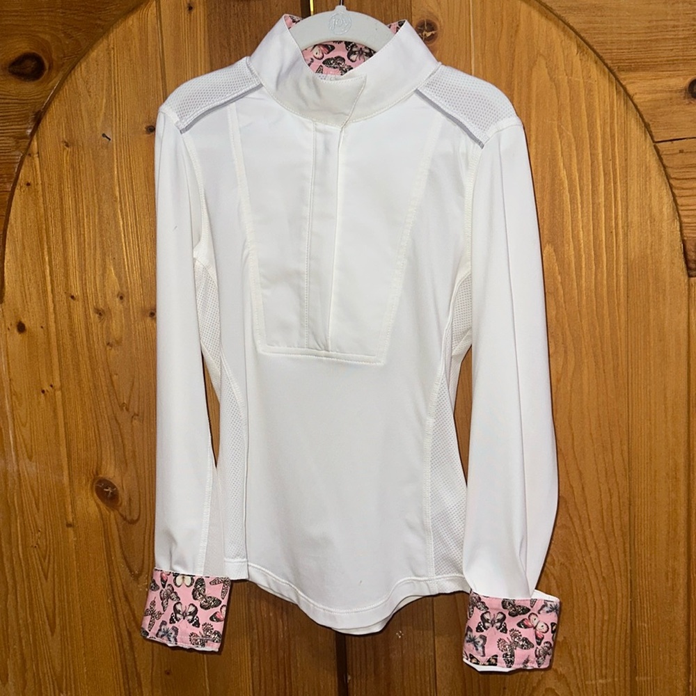 Equestrian girls long-sleeved show shirt